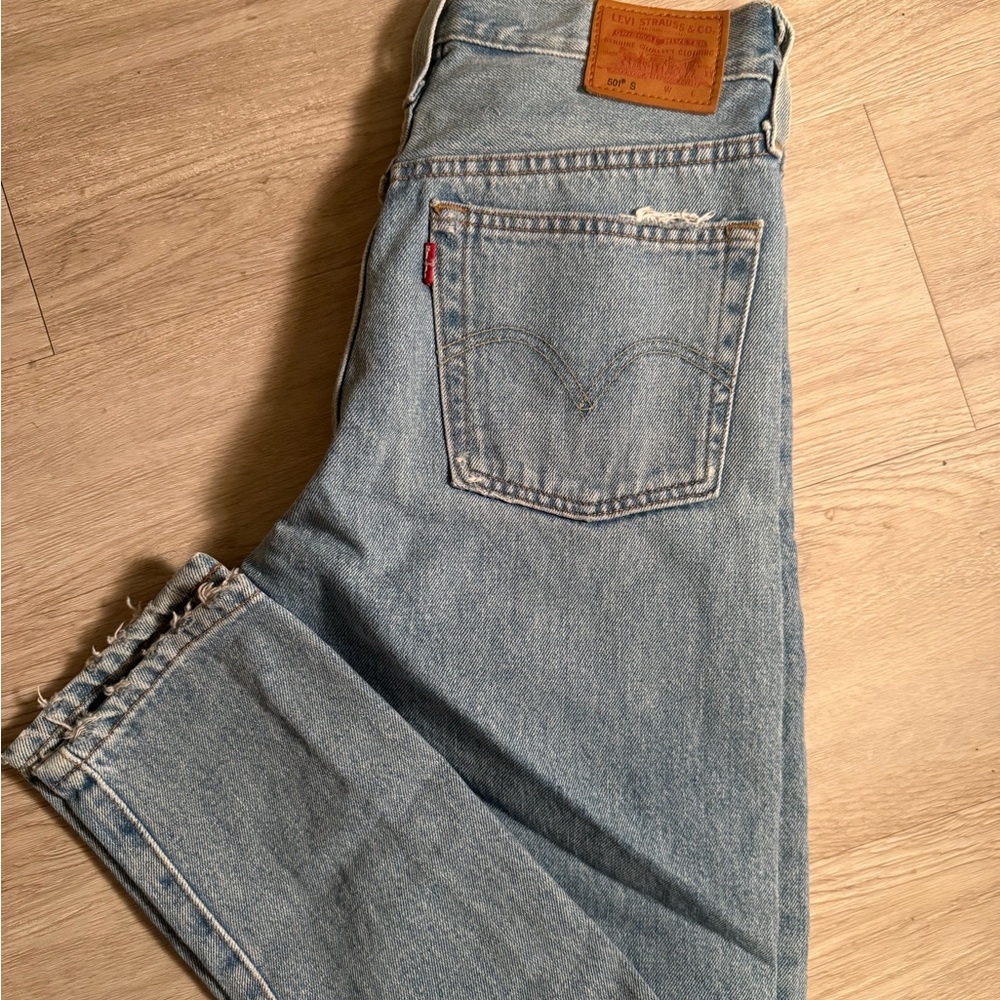 Levi's Blue 501 Skinny Jeans Classic Style